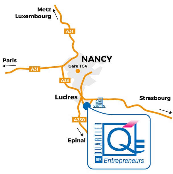 Le centre d’affaires à Nancy - Ludres : Meurthe et Moselle